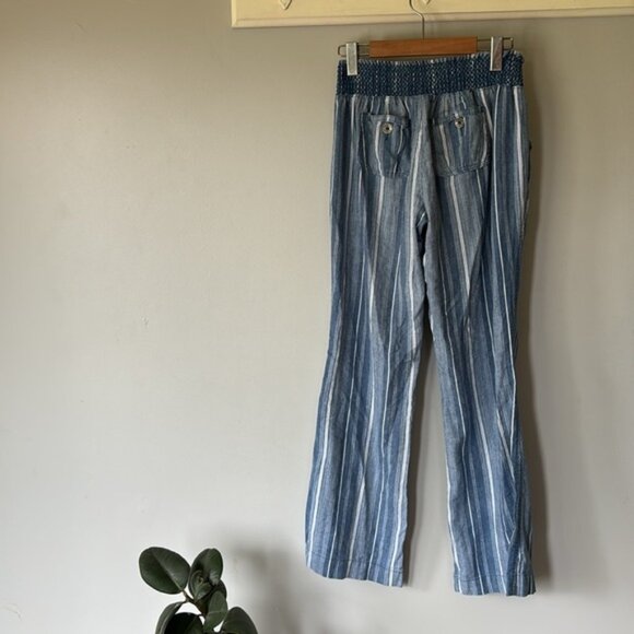 Rewash Linen Blend Wide Leg Pants Women’s M Boho Beachy Pull-On Style - Picture 7 of 10